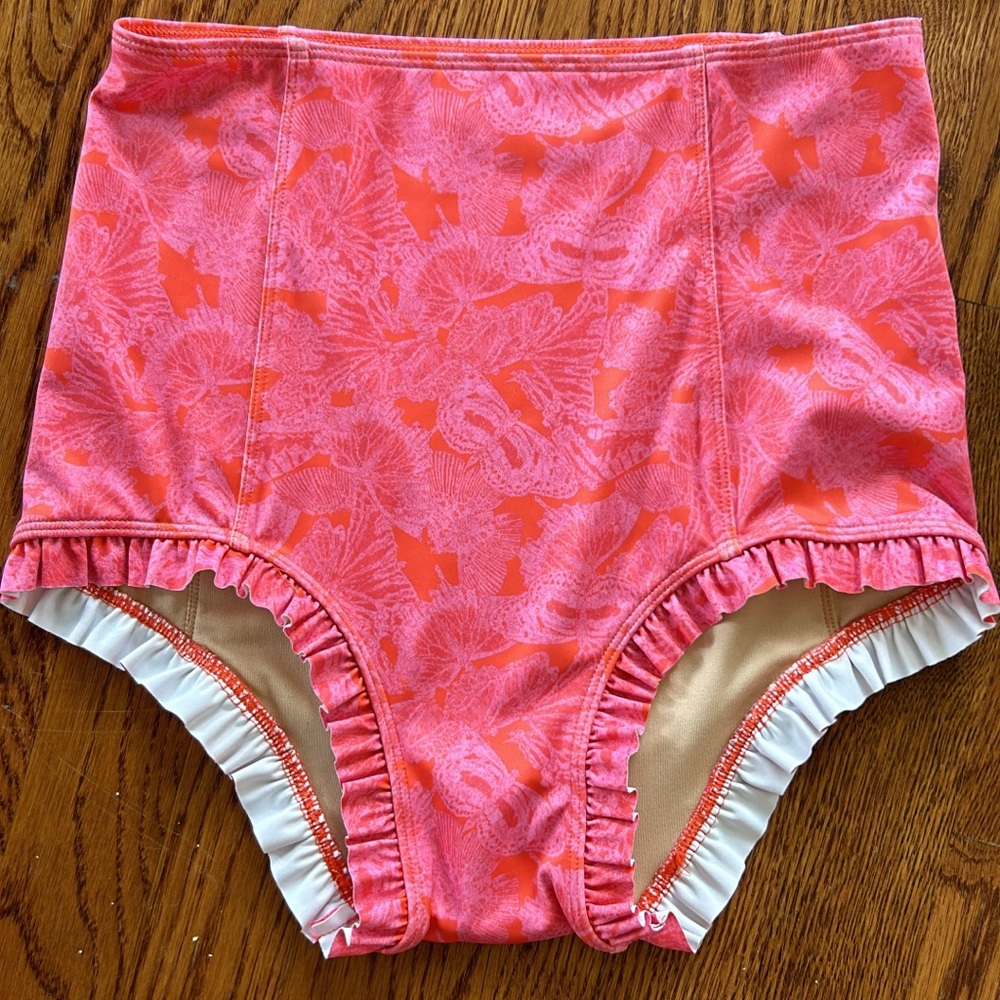 Kortni Jeane pink butterflies all ruffled up bottoms.